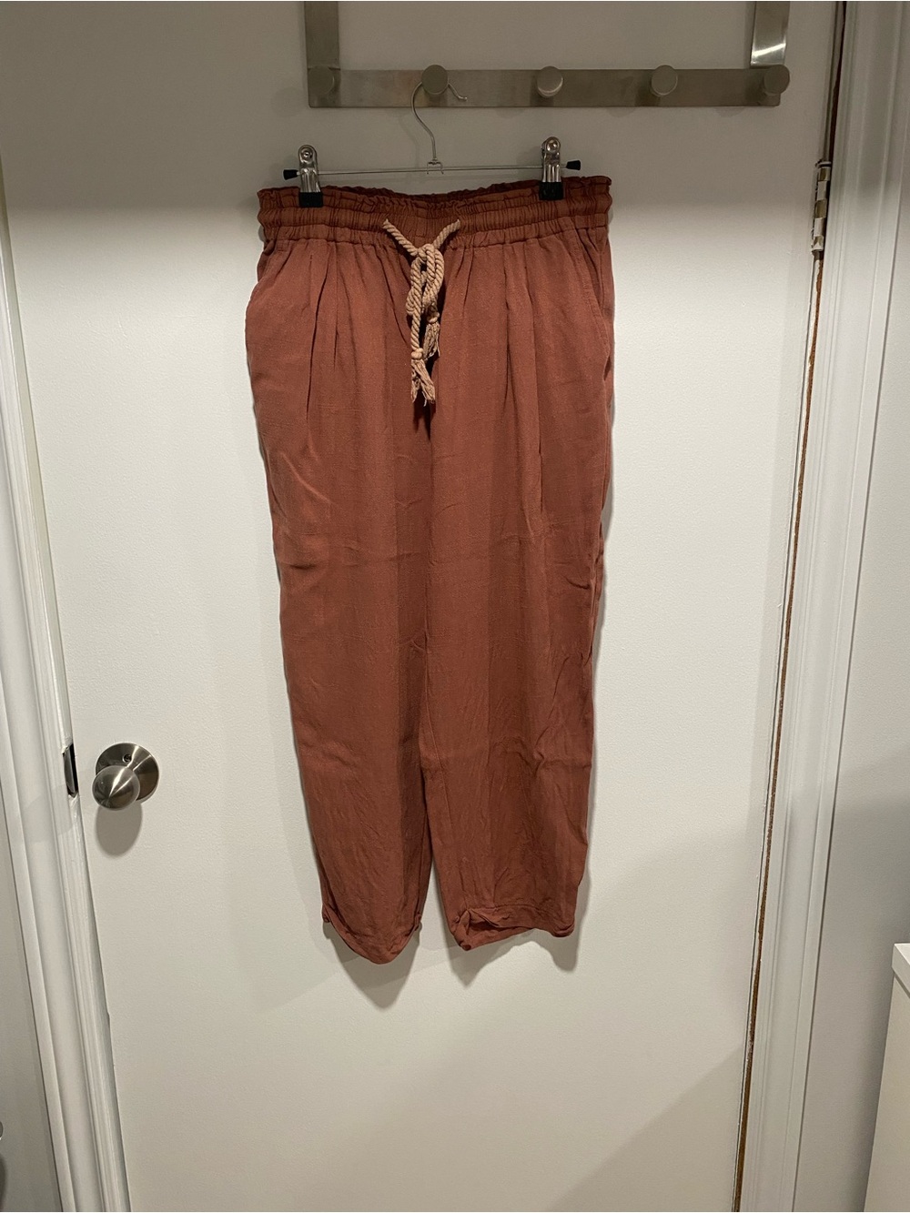 Gentle Fawn Women's Drawstring Capris in Rust